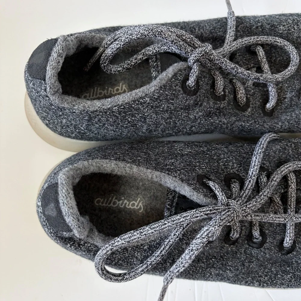 Allbirds Wool Runners Mens 10 Charcoal Grey Heather Merino Wool Sneakers WR M10